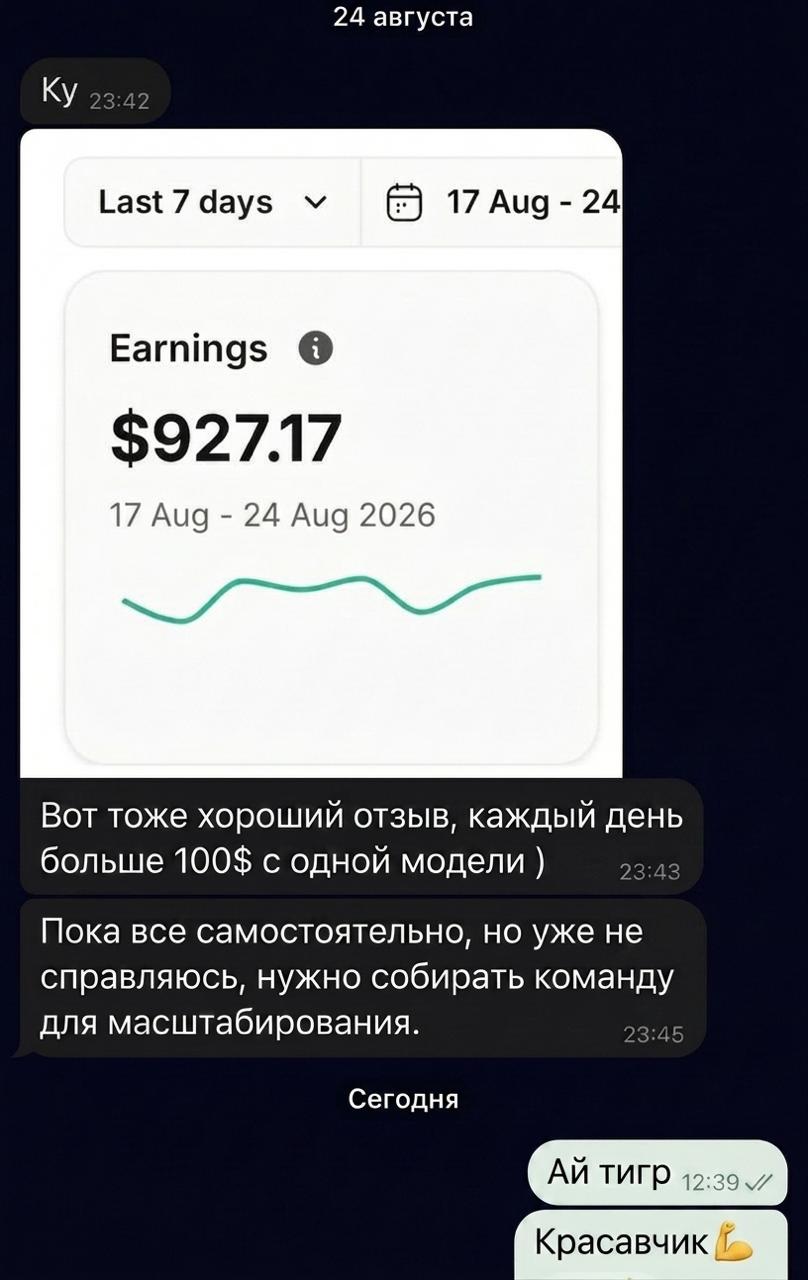 Отзыв о ежедневном доходе с AI-модели